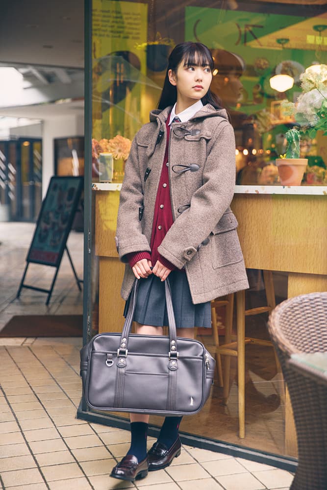 【美品 L ウール100%】イーストボーイ　 ベルテッドコート　グレー　メルトン RUIRUE BOUTIQUE レディース ロングコート ウールコート ウール
